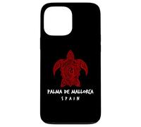 Palma De Mallorca Spain Tribal Sea Turtle Ocean Art Design Case for iPhone 13 Pro Max