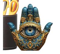 Palma Figure Decorative Eye, Protection Statue with Mystic Design, Handcrafted Sculpture for and Style | Spiritual Ornament for Home with Traditional Symbol, Decoration