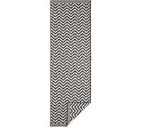 Palma Reversible Indoor-Outdoor Black Rug - 80X250 cm