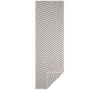 Palma Reversible Indoor-Outdoor Grey Rug - 80X250 cm