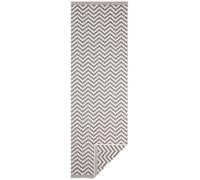 Palma Reversible Indoor-Outdoor Grey Rug - 80X350 cm