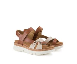 Palma Sandals Cognac/White