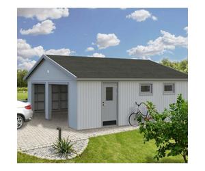 Palmako Andre 3 44.7M² Double Garage - 6.65M X 7.39M - 18mm Wall Logs
