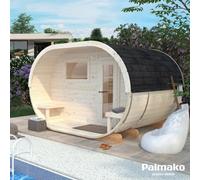 Palmako Anette Oval Sauna 4.5M² - 3.3M X 2.7M - 42mm Wall Logs