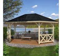 Palmako Betty 25.0M² Pavilion - 6.15 X 4.65M - 120 X 120 Wall Logs