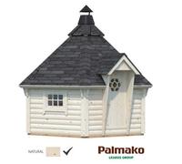 Palmako Eva 8.7M² Not Including Barbeque And Smoke Hood - 3.26M X 3.26M - 44mm Wall Logs