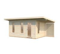 Palmako Grace Summer House With Veranda - 4.5M X 2.9M - 56mm Glu-Lam Wall Logs Double Glazing