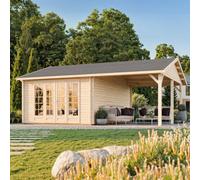 Palmako Irene 19.0 + 16.2M² - 5.5M X 3.6M (Plus 3.03M) - 44mm Wall Logs
