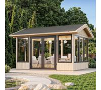 Palmako Isabella 10.9M² Sun Room - 3.03M X 4.01M - 90mm Wall Logs
