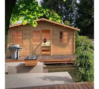 Klara L (5x3.8m | 17.0m2 | 28mm) Under 2.5m Garden Log Cabin