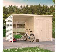 Palmako Leif 3.0 + 2.9M² - 370Cm X 170Cm - 16mm Wall Logs