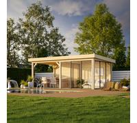 Lenna 406/706 (6x3m | 16.6m2) Glass Garden Room With Sliding Doors (Double Glazing Available)