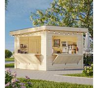 Palmako Lenna 305 Market Stall - 3.0M X 3.0M - 28mm Wall Logs