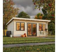 Palmako Lisandra 19.4M² Log Cabin - 5.3M X 3.8M - 44mm Wall Logs