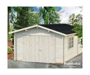 Palmako Roger 19.0M² Without Garage Door - 3.6M X 5.5M - 44mm Wall Logs