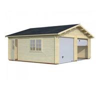 Palmako Roger 28.4M² Without Garage Door - 5.75M X 5.1M - 44mm Wall Logs