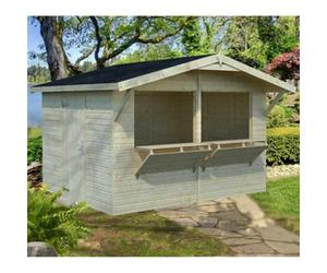 Palmako Stella 8.20M² Market Stall - 3.23M X 2.59M - 16mm Wall Logs