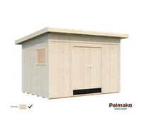 Palmako Stig Pent Shed 8.2M² - 3.48M X 2.39M - 16mm Wall Logs