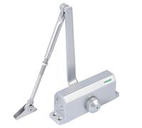 PALMAT Automatic Adjustable Hydraulic Door Closer (40-65 Kg, Silver)
