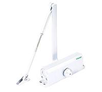 PALMAT Automatic Adjustable Hydraulic Door Closer (40-65 Kg, White)