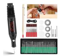 Palmcee 108pcs Engraving Pen, Mini Electric Customizer Engraving Pen, Powered by USB Plug Wood Carving Tools, Engraving Set Wood Whittling Kit Engraving Tool for Engraver Wood Lover