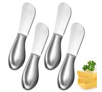 Palmcee Butter Knife, 4Pack Stainless Steel Cheese Spreader Easy Spread with Ergonomic Handle Butter Spreader Dishwasher Safe, Butter Spreader for Cheese Jam Slicer
