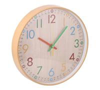 Palmcee Wall Clock, 12-Inch Colorful Clock Easy Reading, Quiet Early Learning Wall Clocks, Battery Operated Kitchen Wall Clocks Decoration Clocks for Living Room Kids Room Bedroom Boys Gift (12in)