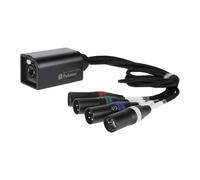 Palmer AoC Loom XLRm Audio over Cat multicore adapter cable from etherCON to 4 x XLR male