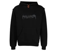 Palmer logo-print organic cotton hoodie - Black M-L