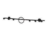 palmer metal wall hung coat rack in black