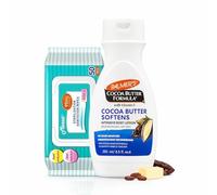 Palmer’s Cocoa Butter Body Lotion 250ml with Vitamin E + Disposable Hand Wipes | Deep Moisturising Lotion for Dry Skin | Softens & Smooths Skin | Women’s Body Moisturiser Set | Travel & Daily Use