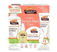 Palmer's Cocoa Butter Complete Stretch Mark Care Kit | Massage Lotion | Massage Cream | Tummy Butter | Plus Bonus Free Skin Therapy Oil for Body