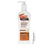 Palmer's Cocoa Butter Formula Natural Bronze Sunless Tanning Moisturiser 250ml with Cosmetic Spatula - Gradual Tan for Body and Face - Vitamin E, Streak-Free, Creamy Cocoa Scent, All Skin Tones