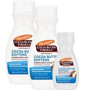 Palmers Cocoa Butter Formula With Vitamin E Softens, Smoothes & Relieves Dry Skin 48 Hour Moisture, Smoothes Marks, Tone Skin 2 x 250ml Bottle & 1x 50ml Travel Size Bottle of Palmer's Lotion