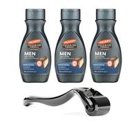 Palmer's Cocoa Butter Moisturiser Men's Lotion bundle | 3x Palmers Cocoa Mens Body Moisturiser 250 ML & 1x Men Derma Roller for Hair - Cocoa Butter Moisturiser by Palmers Coconut