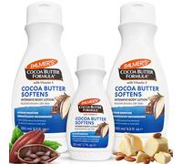 Palmers Cocoa Butter Moisturiser with Vitamin E - Body Lotion for Dry Skin - Suitable for Eczema - Dermatologist Recommended - Smoothes Marks, 48 Hour Moisture [2x250ml & 1x50ml Travel Size Bottle]