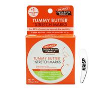 Palmer's Cocoa Butter Tummy Butter for Stretch Marks and Scars, 124g, Body Moisturiser for Dry Skin, with Vitamin E, Includes Cosmetic Spatula