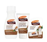 Palmer's Coconut Hydrate On-the-Go Set - Body Lotion 250ml, Hand Cream 60g & Lip Balm 4g - Palmers Coconut Hydrate Bundle - Perfect for Daily Moisture, Travel & Nourished Skin