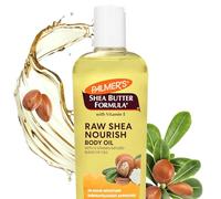 Palmer's Shea Butter Formula Raw Shea Nourish Body Oil with Vitamin E, 250ml - Deep Moisturizing & Hydrating Body Oil for Dry Skin, Bath, Shower & Massage.