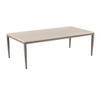 palmerton ceramic rectangular coffee table in matt latte