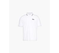 Palmes Mens White Spencer Log-text Embroidered Cotton-piqué Polo Shirt Xl