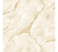 Palmetto Agate Marble Wallpaper Natural Gold Metallic Modern