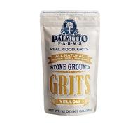 Palmetto Farms Yellow Stone Ground Grits 2 LB - Non-GMO - Just All Natural Corn, No Additives - Naturally Gluten Free, Produced in a Wheat free facility - Grinding Grits Since 1934 by Palmetto Farms