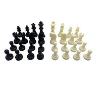 Palmetto Housewares Chess One Set 32pcs No Board, Spare Chess Replacement Pieces Resin Made No Board Included (Medium-King75mm)