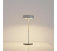 Palmina 901, Dimmable Rechargeable Led Lamps in Aluminium, Cordless Lamps 4400mah, IP54 Protection, Touch Lights for Indoor/Outdoor Use Suitable for Dinner, Reading, Bedroom, Garden and More/Grey