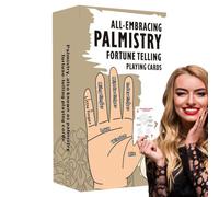 Palmistry Oracle Deck, Casual Tarot Cards, Clear and Concise Design Entertainment Tool, Mystical Hand Reading Deck, Hilarious Party Game Supply For Friends Parties Family