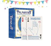 Palmistry Poker,Palm Reading Compact Poker Game | Beginners Tarot Decks - for Spirit Holiday Love Work Adventure