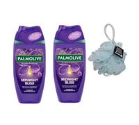Palmoliv Aroma Midnight Bliss Shower Gel 250ML Twin Pack Calming Lavender With Free Beauty Body Puff(Any Colour)