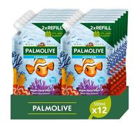 Palmolive Eco Refill Pack Hand Soap Aquarium 12 x 500 ml I Protection Against Bacteria I Vegan Ingredients 96% Natural Origin * Dermatologically Tested