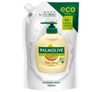 Palmolive Hand Wash Naturals Milk & Honey Liquid Soap, Dermatologically Tested Hand Wash, Gentle Large Refills Bag Use 80% Less Plastic - Refills Bag 1 Liter